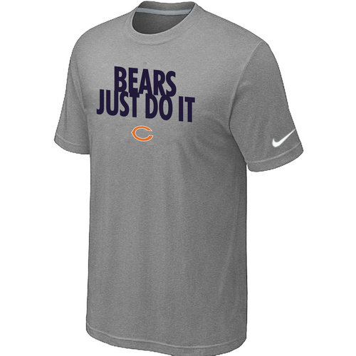 Nike Chicago Bears "Just Do It" NFL T-Shirt - Grey